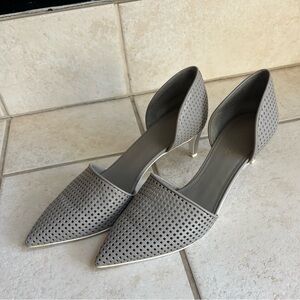Vince heels leather gray made in Italy